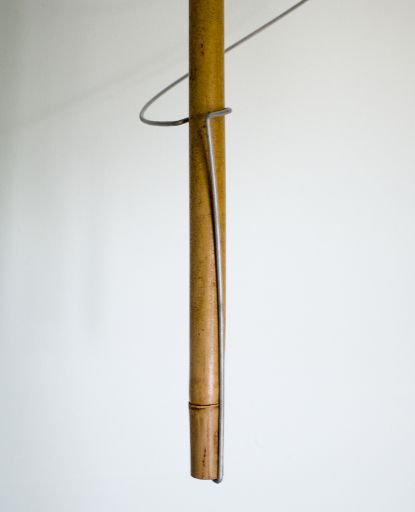 The bottom hook attachment for connecting a Spiraclimb to a bamboo cane