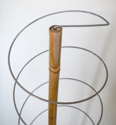 The top Spiraclimb hook to attach it to a bamboo cane